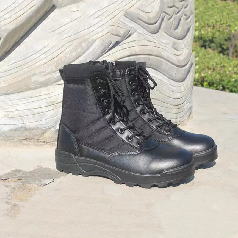 2026 New Winter Combat Boots Outdoor Wear-Resistant Hiking Men and Women Tactical Training Botas High Top Desert Shoes
