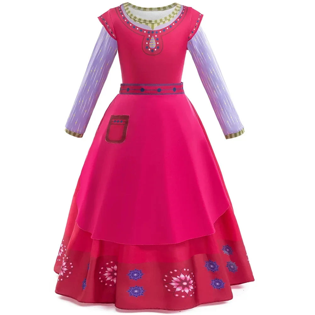 New Girls Carnival Wish Queen Amaya Cosplay Costume For Kids Birthday Party Princess Dress UP Children Role Play Fancy Outfits