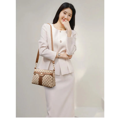Old Flower Leather Luxury Designer Crossbody Shoulder Mesenger Bags for Ladies Zipper Small Retro Women Bag Female Sac A Main