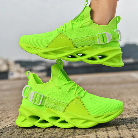 Tênis Masculino de Malha Respirável Casual Sapatos Masculinos Unissex Leve Macio Sola Grossa Buraco Sapatos de Casal Tênis Atlético Sapatos Femininos