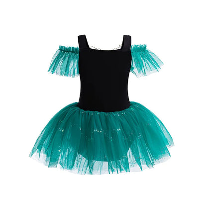 Girl Ballet Dancing Dress Party Fancy Sequined TUTU Dress Princess Girl Clothes Baby Girl Stage Shows Party Costumes