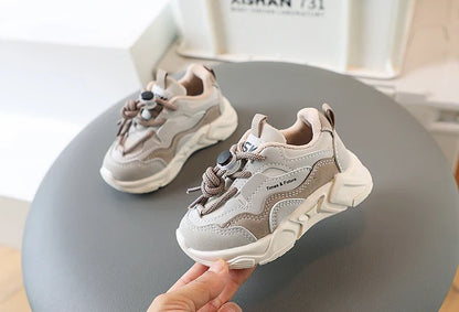 Children Sneakers for Boys Girls Lace-up Non-slip Spring New Girls Sport Shoes Classic Kids Casual Running Cute Toddler Shoes