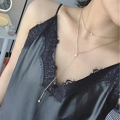 New Minimalist Pendant Women's Necklaces Cross Leaf Silver Color Knot Design Female Neck Jewelry Infinity Multilayers Collares
