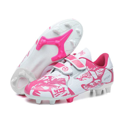 Boys Football Boots New Resistant Casual Kids Soccer Shoes Sneakers Grass Non Slip Training Sports Fast Match Breathable Cleats