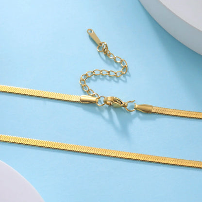 Stainless Steel Snake Chain Necklace for Women Men Gold Color Herringbone Choker Neck Chains 2026 Trend Jewelry Gift Hot