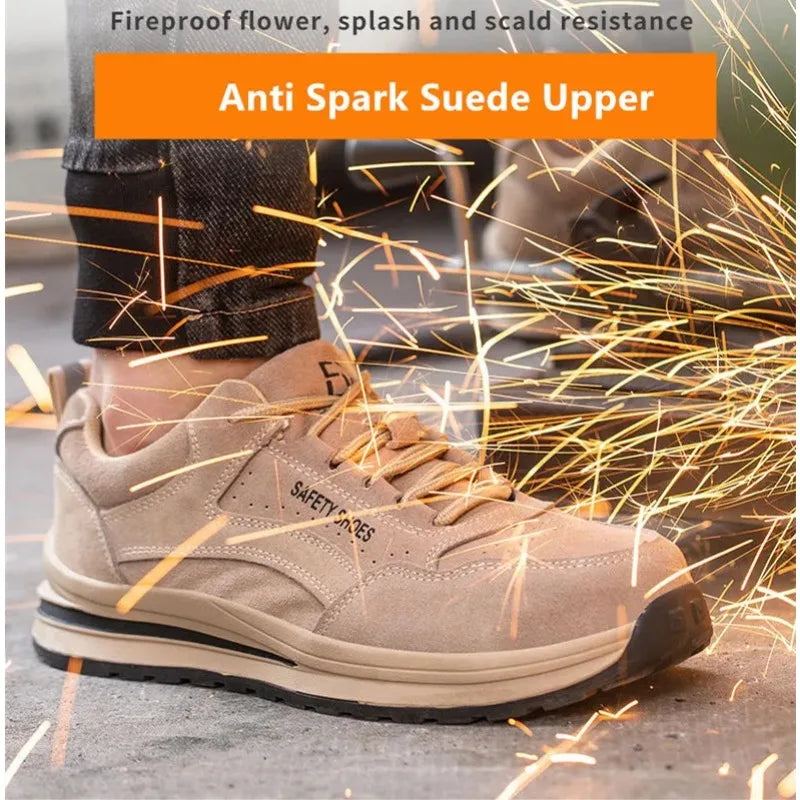 safety autumn shoes breathable work shoes anti stab work sneakers with steel toe indestructible shoes anti smashing safety shoes
