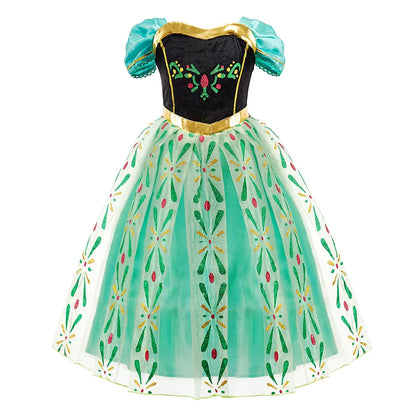 Children Belle Anna Rapunzel Clothing Kids Princess Ball Clothes Kids Performance Cosplay Costume Girls Birthday Luxury Dress Up