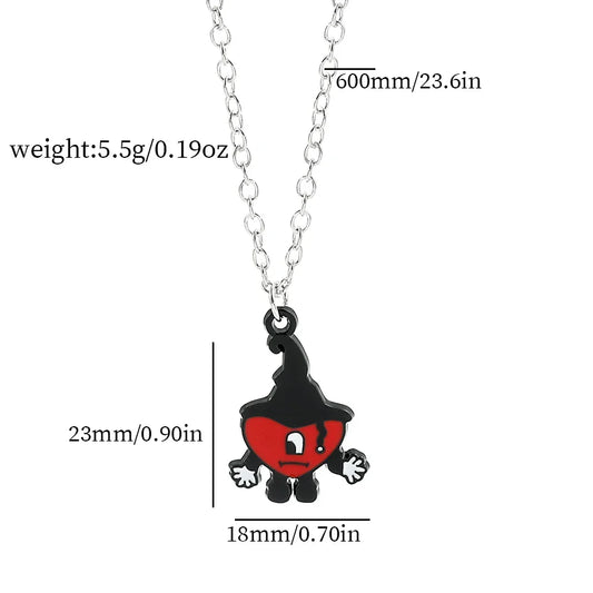 Rabbit Pendant Necklace Hip Hop Pop Singer Fans Gift Collar Jewelry Women Men Gift
