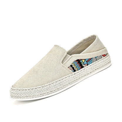 Sapatilhas Casuais Masculinas de Lona Tênis Masculino Slip-on Vulcanizado Confortáveis Sapatilhas Masculinas Mocassins Sapatos de Condução Zapatos Hombre