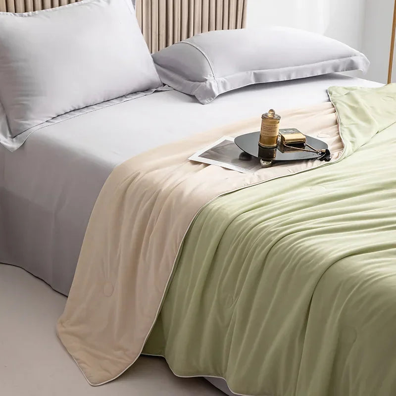High Quality Cooling Blankets Smooth Air Condition Comforter Lightweight Summer Quilt with Double Side Cold  Cooling Fabric