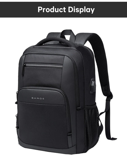 Sling Travel Laptop Backpack Fits 15.6 Inch Laptop for Men and Women Waterproof with Side Mesh Pocket USB Charging Port