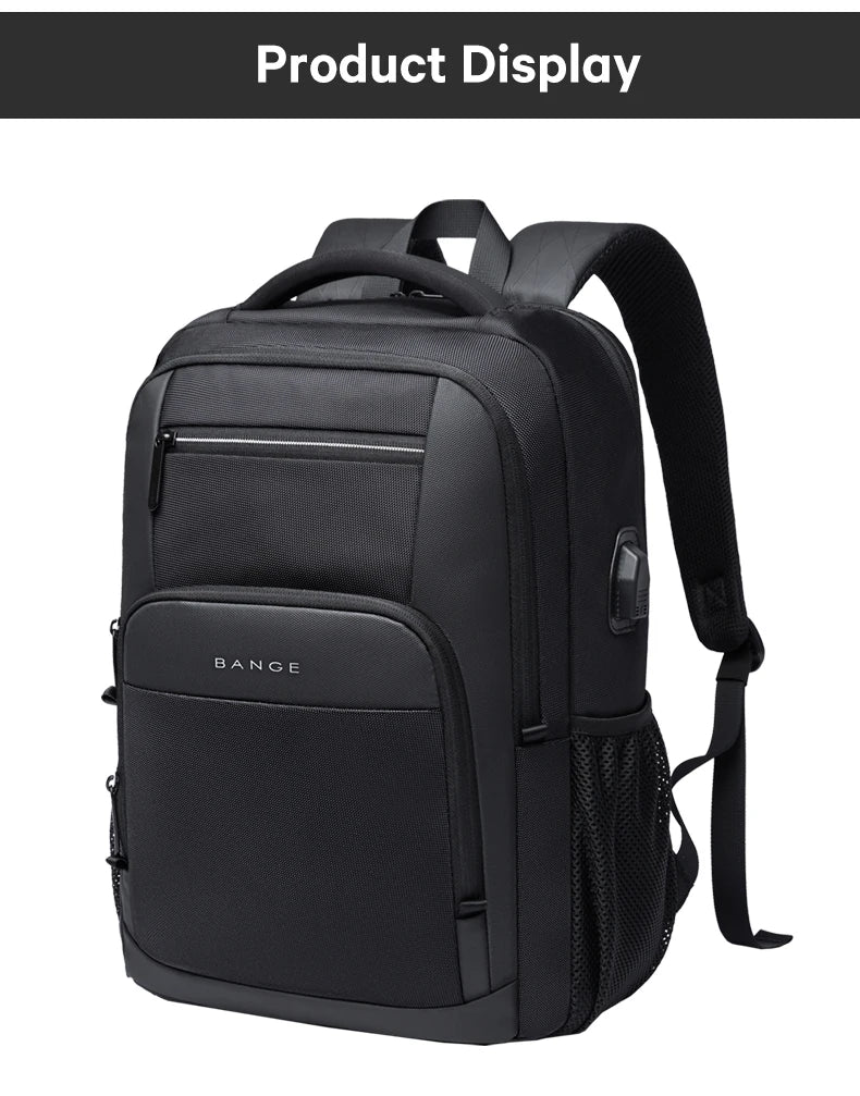 Travel Waterproof Backpack with USB Charging Port Fit 15.6 Inch Laptop Backpacks for Men and Women, Teenager School Bags