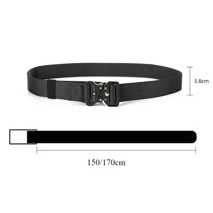Plus Size 150cm 170cm Tactical Belt Quick Release Outdoor Military Belt Soft Real Nylon Sports Accessories Men Women Black Belts