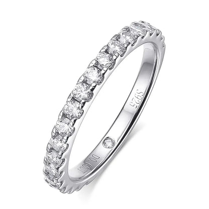5.28ct All Moissanite Rings Set Women Gift Sparkling Lab Diamond Wedding Rings S925 Sterling Silver Plated 18K Jewelry