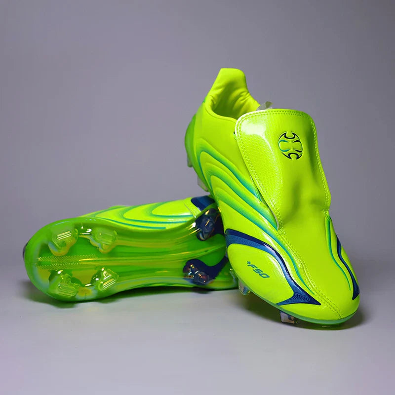 High Quality Mens Soccer Shoes F50 Training Non-Slip Turf Soccer Cleats Boys TF/FG Football Sneakers Chuteira Campo 39-45