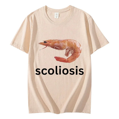 Funny Shrimp Meme T-shirt Unisex Fashion Casual T-shirts Summer Short Sleeve T Shirts Streetwear Women T Shirts