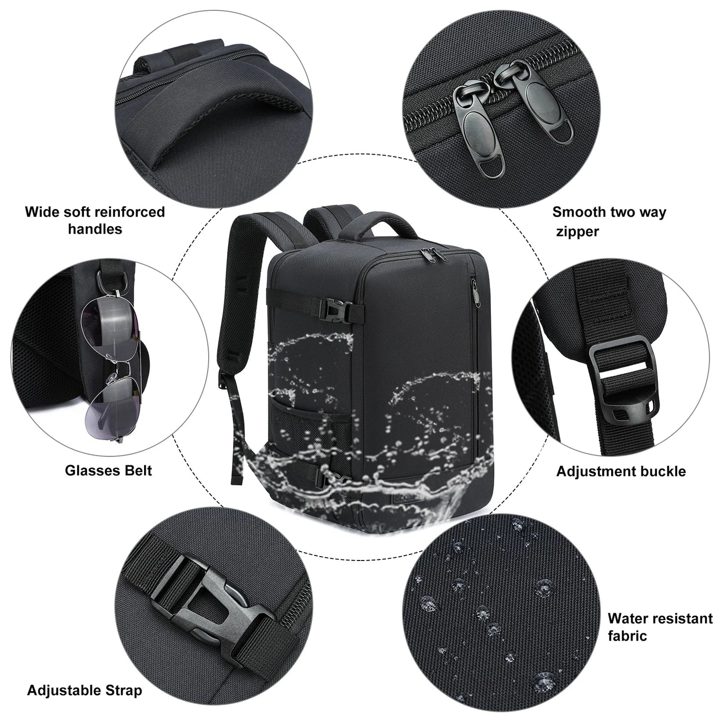 travel backpacks 40x20x25 ryanair Hand luggage with laptop compartment portable luggage students business people school cabinbag