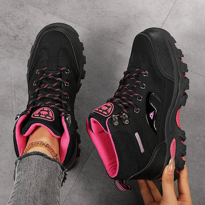 Women Boots Waterproof Outdoor Hiking Boots Women's Safety Work Shoes Walking Sneakers Non Slip Ankle Boots Botas De Mujeres New