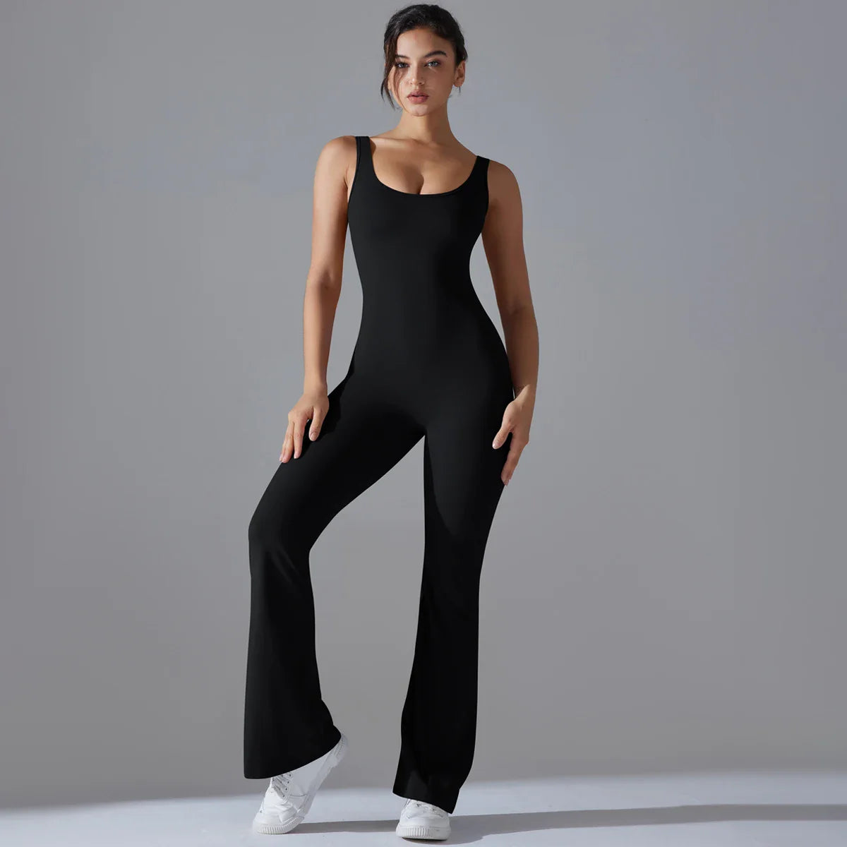 Sexy Back V Jumpsuit Gym Set Women Training Yoga Suit Sportswear Women Sports Jumpsuit Fitness Rompers Stretch Workout Bodysuits