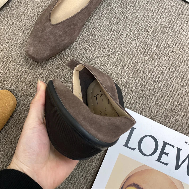 Spring and Autumn Fashionable Comfortable Versatile Wear-resistant Casual Low Heel Shoes Leopard Print Shoes Large Size 36-42