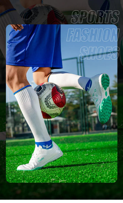 Double Star TF Turf Studs Football Shoes 33-45 Size Breathable Non-slip Outdoor Lawn Youth Professional Soccer Cleats