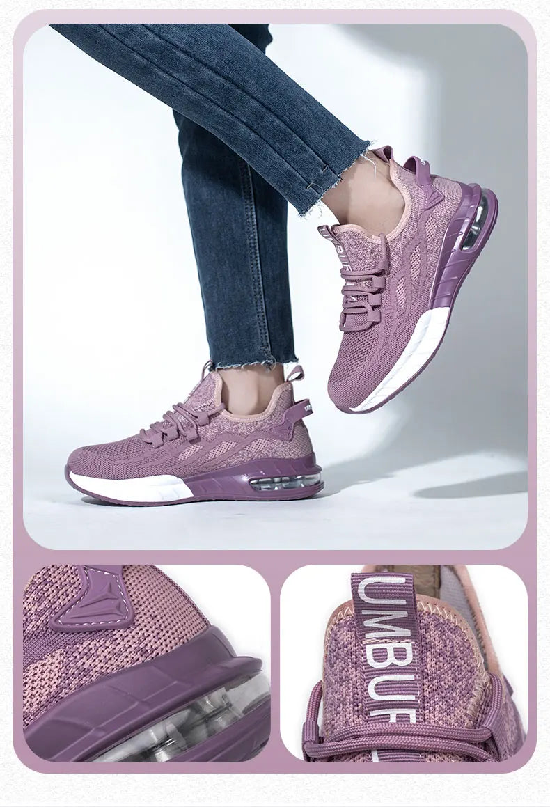 Women Lightweight Safety Shoes Casual Cushioned Work Sneakers Steel Toe Shoes Construction Safety Boots Anti-smash Work Shoes