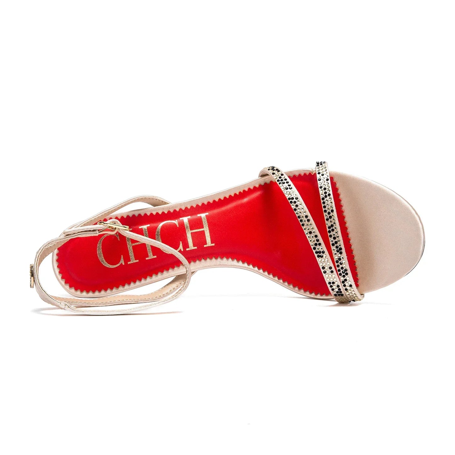 Women's High Heels Simple with Diamond Design Fine Workmanship Versatile Women's Sandals