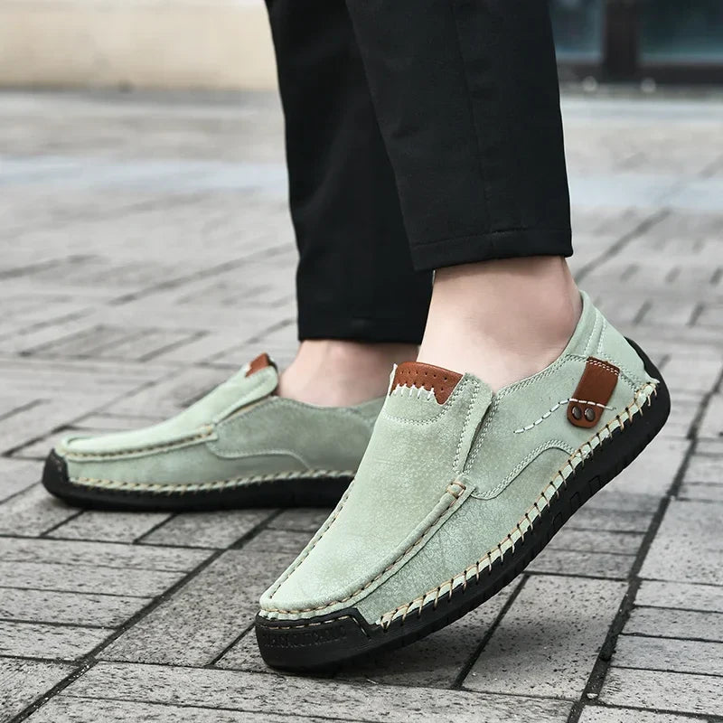 Spring Handmade Men Shoes Casual Comfortable Men Slip On Loafers Men Walking Flats Hot Sale Moccasins Tooling Shoes Sneakers