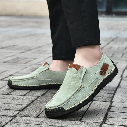 Spring Handmade Men Shoes Casual Comfortable Men Slip On Loafers Men Walking Flats Hot Sale Moccasins Tooling Shoes Sneakers