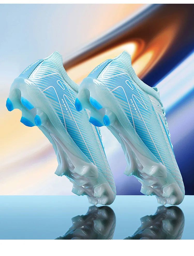 New High-Top Soccer Shoes Professional Training Football Boots TF/FG Non-Slip Soccer Sneakers Outdoor Grass Soccer Shoes