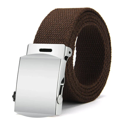 1Pcs New Fashion Unisex Tactical Waist Belt Jeans Male Casual Men Women Belt Canvas 3.0cm Webbing Waistband Ceinture Femme Belts