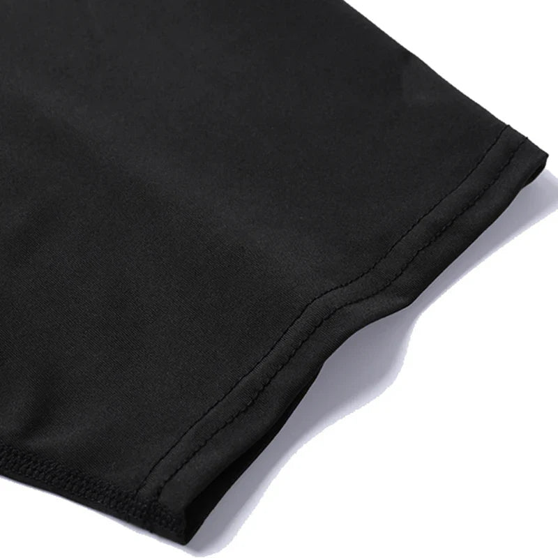 Men's Compression Shirts Fitness Snake Print Gym Shirts Quick Dry Rashguard Short Sleeve Sportswear Jogging Tops Tees Summer
