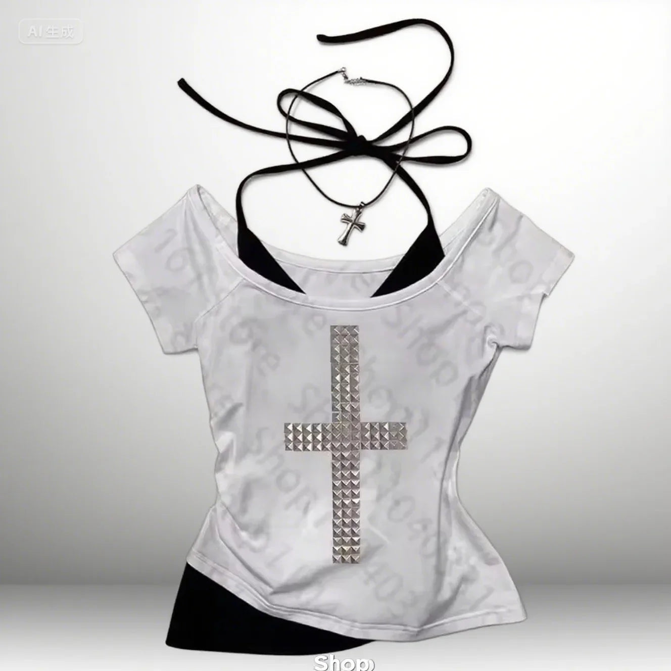 Gothic Grunge Punk Emo Girls Long Sleeve T-Shirt Sexy Slim Chic Print Casual Crop Tops Y2K Harajuku Aesthetic Women's Streetwear