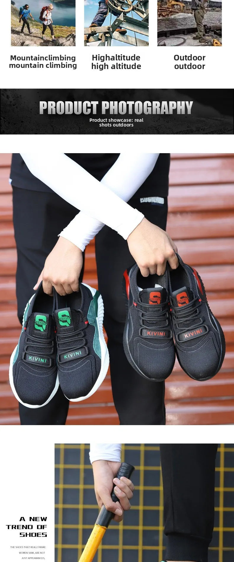 Lightweight All-Day Comfort Safety Shoes - Soft Sole Fashion Casual Work Sneakers for Long Standing-Fatigue Protective Footwear