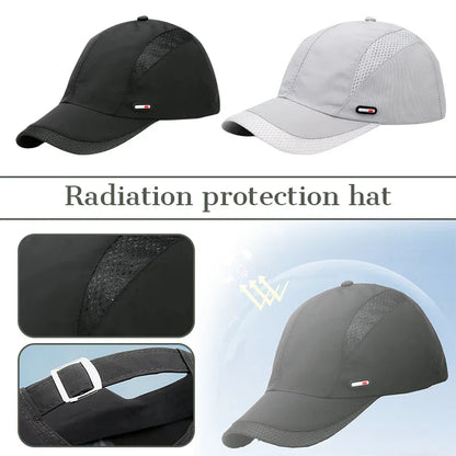 Unisex Anti Radiation Cap Half/Full Silver Fiber Electromagnetic Wave Rfid Shielding Hat Machine Room Computer  EMF Protect Hat