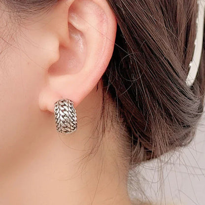 Fashion Jewelry Sweet Korean Temperament Metal Geometric Hoop Earrings For Women Party Gifts Simply Design Accessories