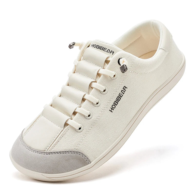 Womens Mens Barefoot Shoes | Zero Drop | Wide Toe Casual Canvas Sneakers Minimalist Walking Shoes