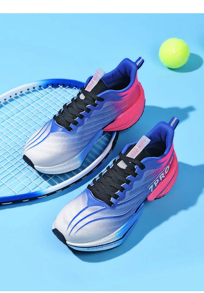 Men's Carbon Plate Sneakers Outdoor Soft Sole Mesh Sports Shoes Running Shoes Light Anti-Slip Casual Couple Tennis Shoes