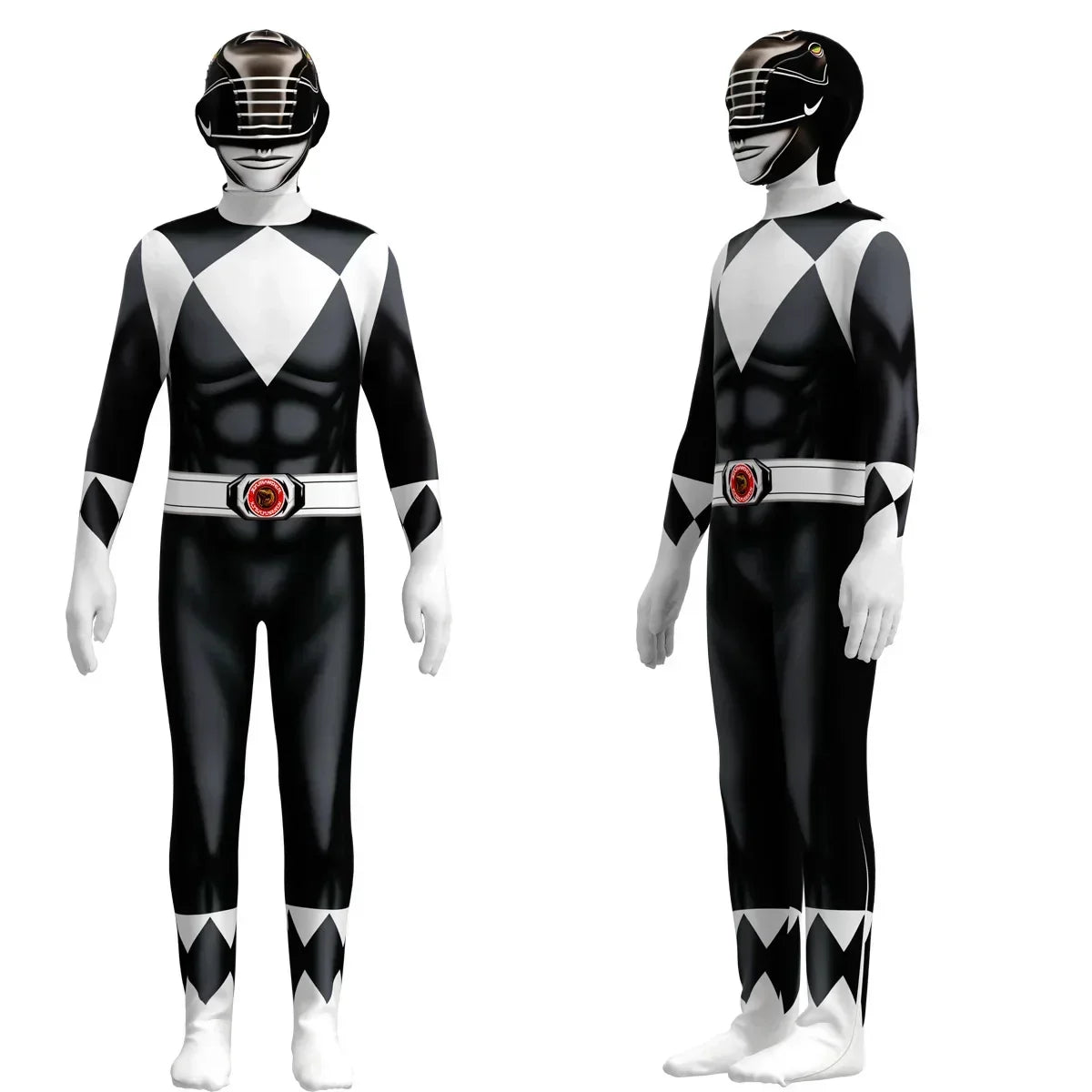 Fantasia Power Samurai Rangers Cosplay Costume Kids Adult Morpher Mighty Morphin Superhero Mask Halloween Jumpsuit Zentai Suit