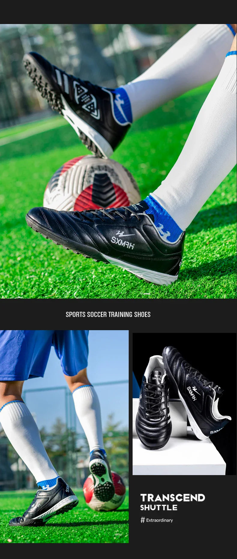 Double Star TF Turf Studs Football Shoes 33-45 Size Breathable Non-slip Outdoor Lawn Youth Professional Soccer Cleats