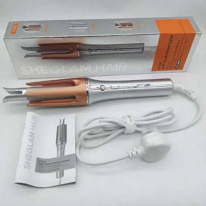Hot Selling Ceramic Automatic Hair Curler Portable Hair Styler Fast Heating Temperature Display Auto Hair Curling Iron