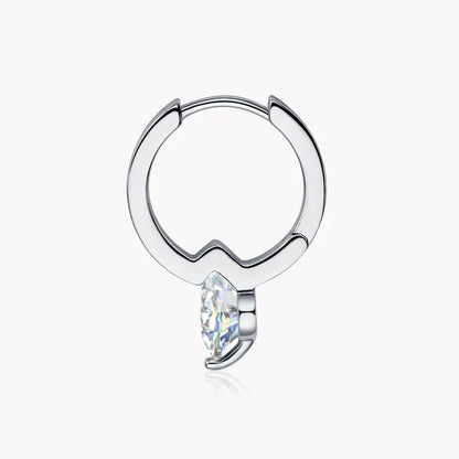 Solitaire 1ct D Moissanite Earrings for Women 2023 Diamond Sterling Silver Hoop Earrings 925 Drop Earrings Girls 14k Gold Plated