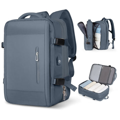 Men Backpack Business Travel Backpack Carry on Waterproof Expandable Backpacks Large Capacity Weekend Traveler Laptop Bag