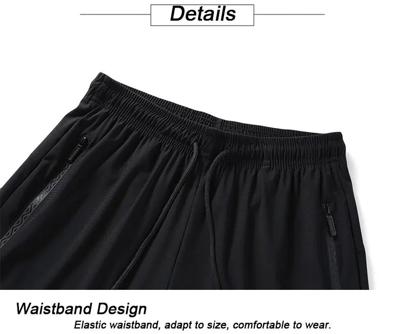 Running Pants Reflective Quick Dry Summer Jogging Trousers Men Gym Thin Cool Male Fishing Hiking Sports Long Pants Breathable