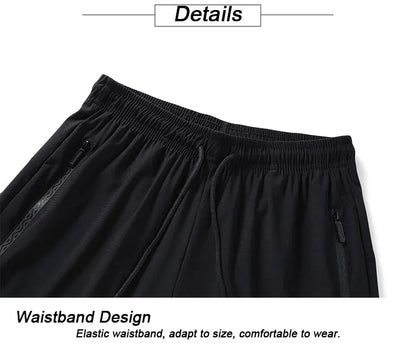 Running Pants Reflective Quick Dry Summer Jogging Trousers Men Gym Thin Cool Male Fishing Hiking Sports Long Pants Breathable