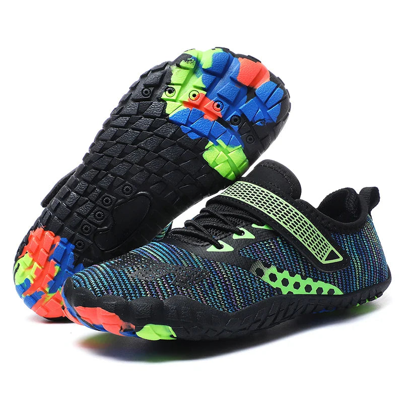 Children's Beach Barefoot Water Shoes, Swimming and Boating, Quick-Drying, Non-slip, Easy to Wear and Take off, Sports Shoes