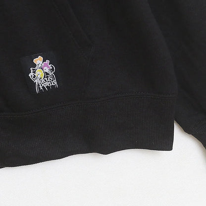 Fleece Hooded Sweatshirt Women Zip Up Hoodies Jacket Halloween Casual Cartoon Jumper Top Female Streetwear