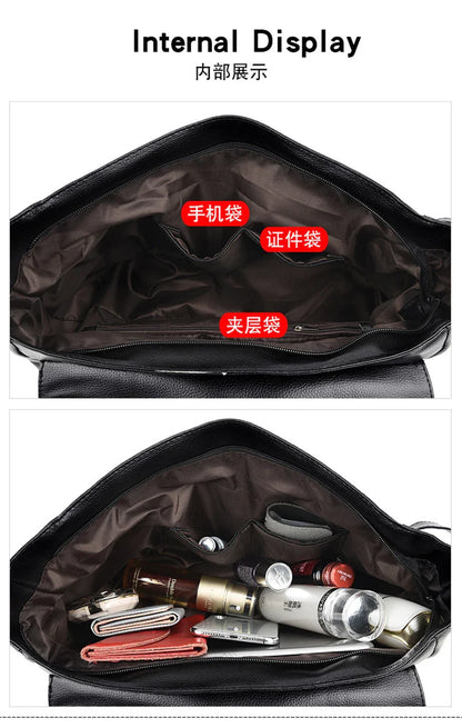 Punk Style Women Handbags Pu Leather Skull Tote Bag Black Large Capacity Shoulder Bag 2022 Luxury Crossbody Bags