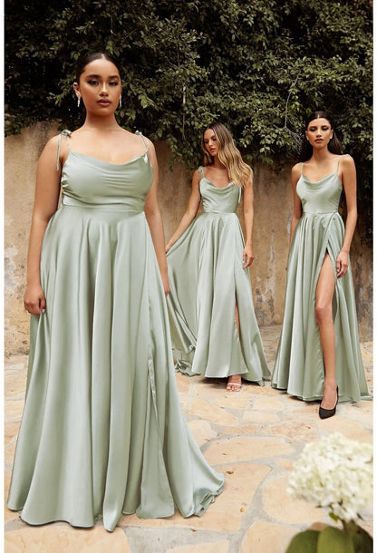 Elegant A Line Long Prom Dress For Women 2024 High Slit Backless Zipper Back Cocktail Party Formal Occasion Dresses Robe Soiree
