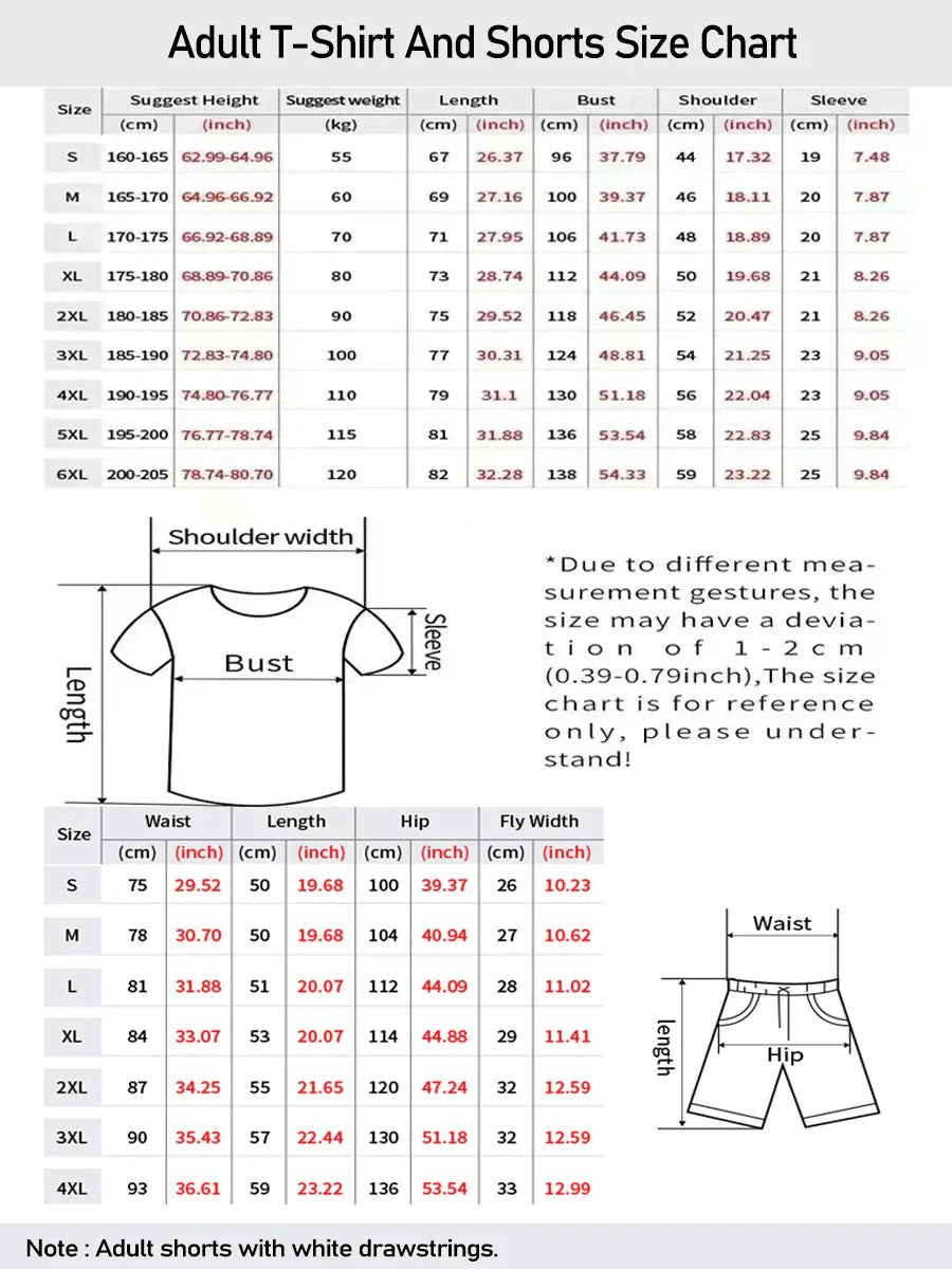 Fire/Flying-type Charizard Pajama Pocket Monster Anime Adult Kids T-Shirt & Shorts Set Summer Quick-drying Comfy Stylish